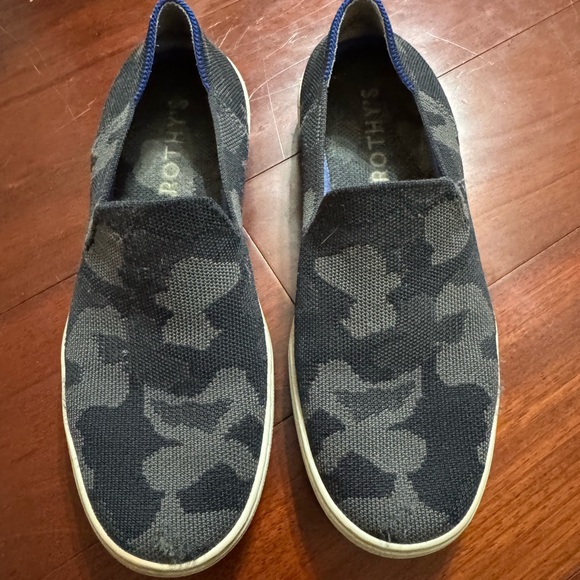 Rothy's Black Camo Slip-On Sneakers - Picture 2 of 4